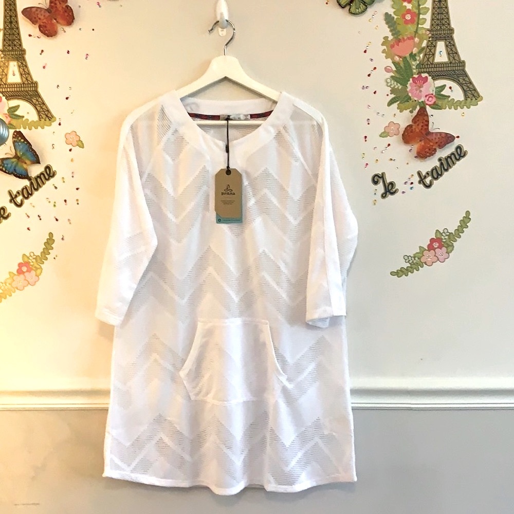 ⭐️❣️PRANA⭐️❣️White cover up ❣️❣️💖♥️🌺⭐️⭐️⭐️ - Picture 4 of 15